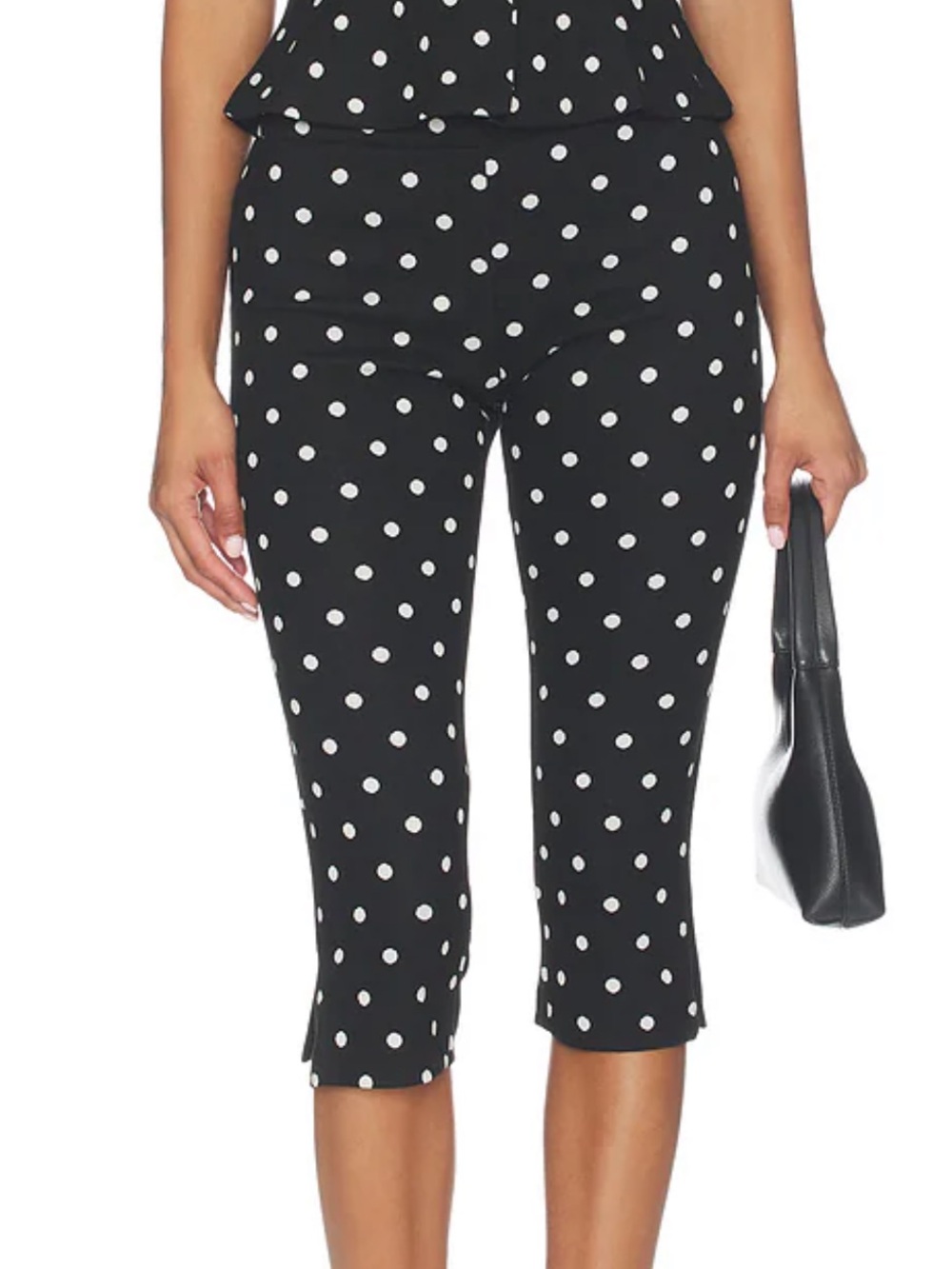 Amanda Uprichard | NWT! Nico Capri Pants in Black & Ivory